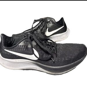 Nike Air Zoom Pegasus SZ 9 Black White Women's Running Shoes Walk Hike Sneakers